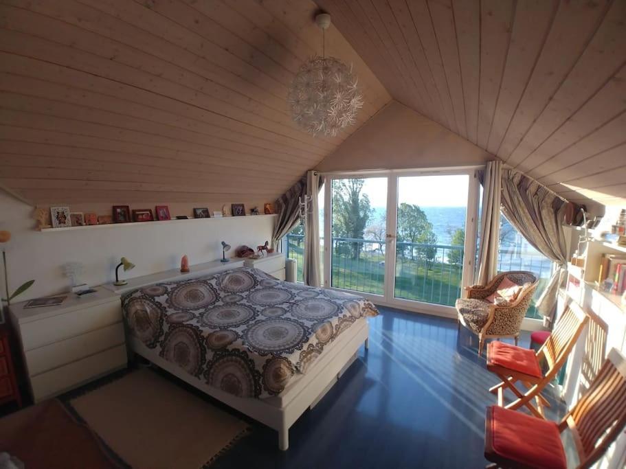 Lakefront. Appartement Pieds Dans L'Eau. View And Direct Access To The Lake. Anthy-sur-Leman エクステリア 写真