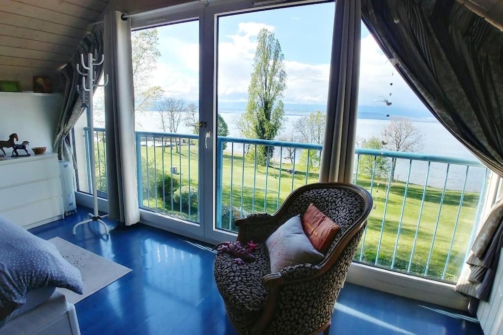 Lakefront. Appartement Pieds Dans L'Eau. View And Direct Access To The Lake. Anthy-sur-Leman エクステリア 写真