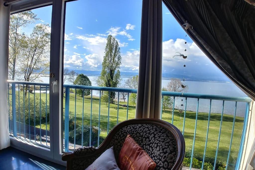 Lakefront. Appartement Pieds Dans L'Eau. View And Direct Access To The Lake. Anthy-sur-Leman エクステリア 写真