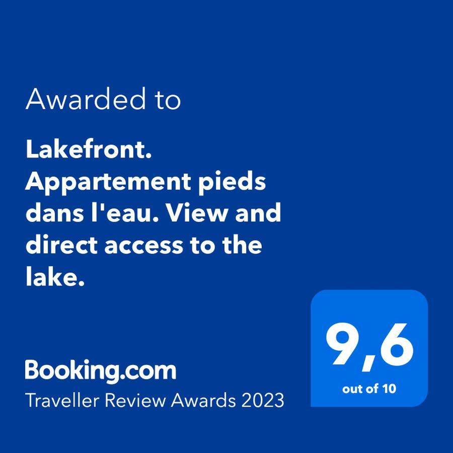 Lakefront. Appartement Pieds Dans L'Eau. View And Direct Access To The Lake. Anthy-sur-Leman エクステリア 写真