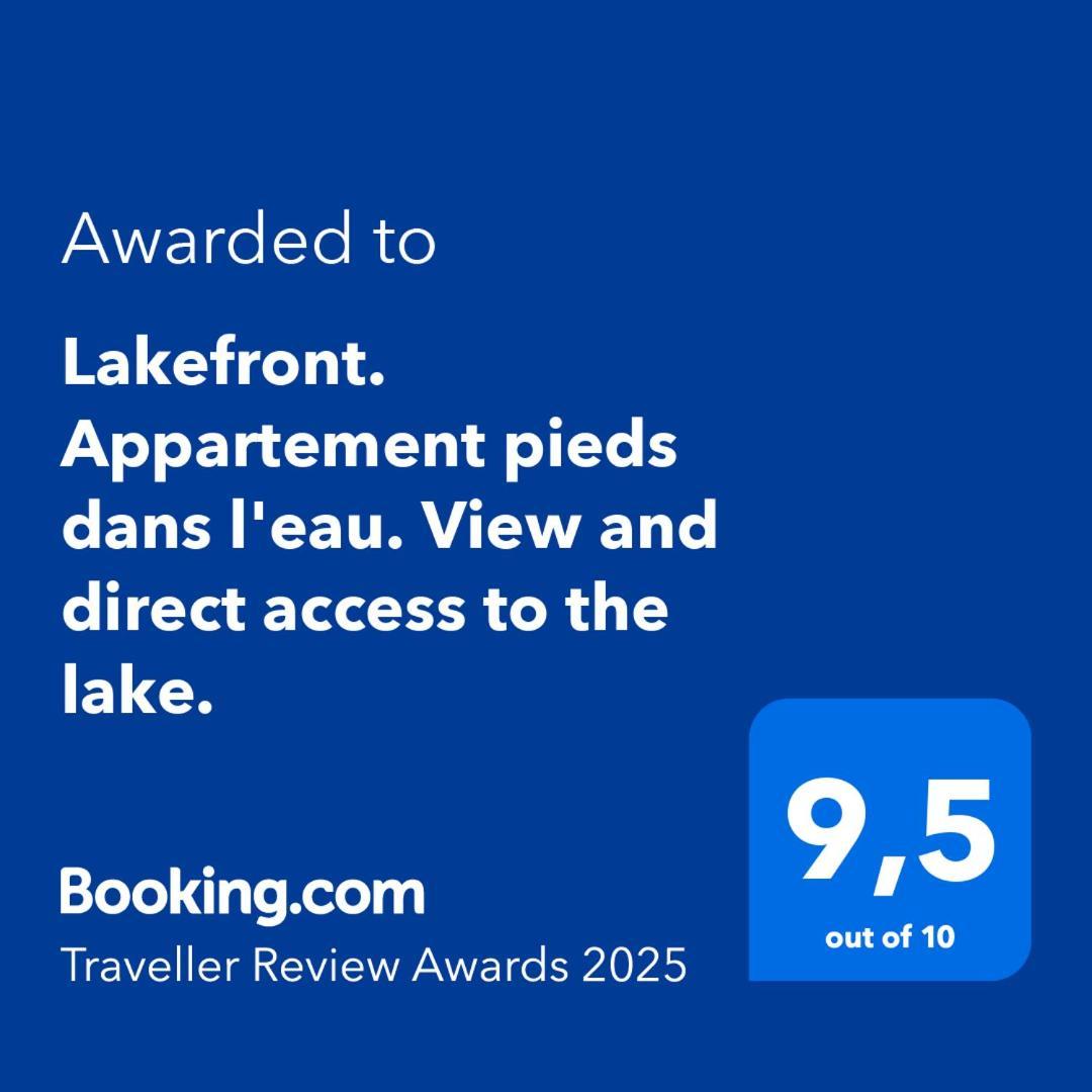 Lakefront. Appartement Pieds Dans L'Eau. View And Direct Access To The Lake. Anthy-sur-Leman エクステリア 写真